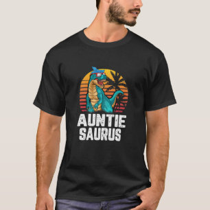 Womens Auntie Saurus Dinosaur Funny Auntiesaurus T T-Shirt