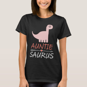 Womens Auntisaurus Dinosaur Rex Auntie Colourful A T-Shirt