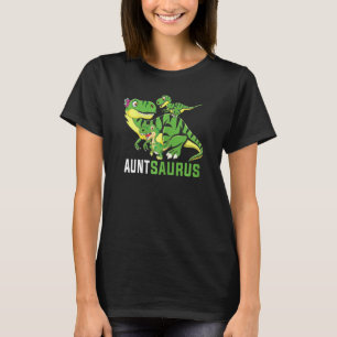 Womens Auntsaurus Cute Aunt Saurus Dinosaur Funny T-Shirt