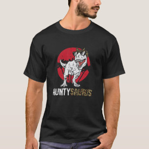 Womens Aunty Saurus Trex Funny Aunt Dinosaur Mothe T-Shirt