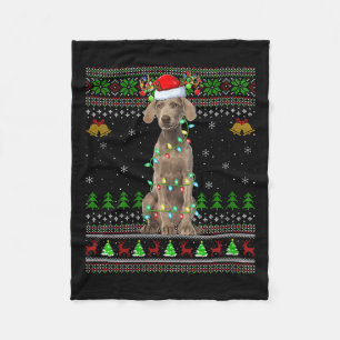 Womens Australian Cattle Dog Ugly Christmas Sweate Fleece Blanket