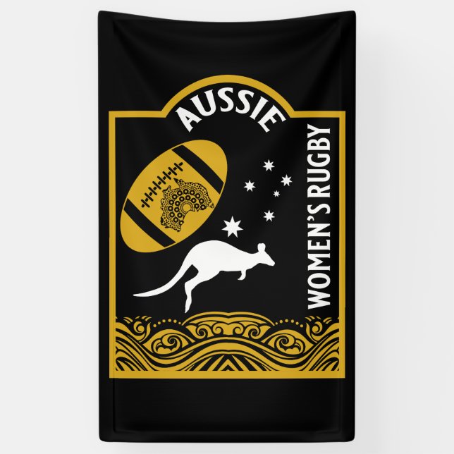 Women's Australian Rugby Sports Banner (Vertical)