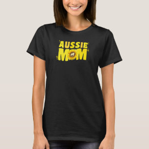 Womens Australian Shepherd Mom Sunflower Aussie Mo T-Shirt