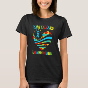 Womens Autism Awareness Women Heart Support Autist T-Shirt
