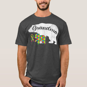 Women's Autism Bear Grandma s, Autism Awareness Ri T-Shirt