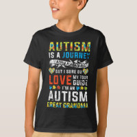 Womens Autism grandma Great Grandma Journey Quote 