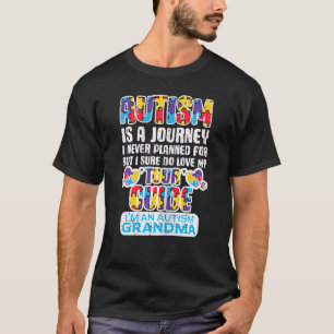Womens Autism Journey Never Planned Tour Guide Gra T-Shirt