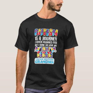 Womens Autism Journey Never Planned Tour Guide Gra T-Shirt