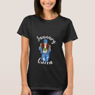Womens Autism Mum January Queen Autism Awareness A T-Shirt