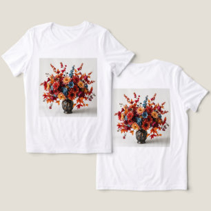 Women's Autumn Bouquet White Triblend T-Shirt Tri-Blend Shirt