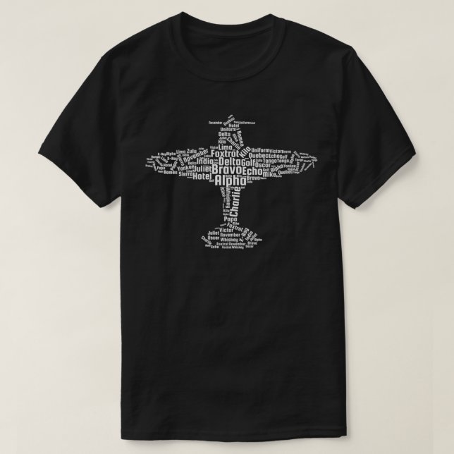 Womens Aviation Phonetic Alphabet Flying Pilot Gif T-Shirt (Design Front)