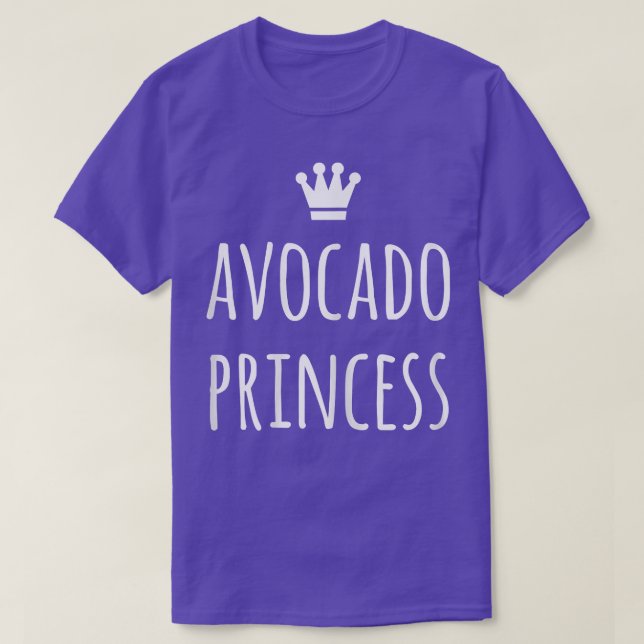 Womens Avocado Princess Cute Vegan  T-Shirt (Design Front)