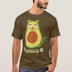 Womens AVOGATO Funny Avocado Cat T-Shirt