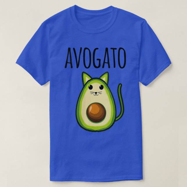 Womens Avogato Funny Avocado Cat Vegetarian Vegan T-Shirt (Design Front)