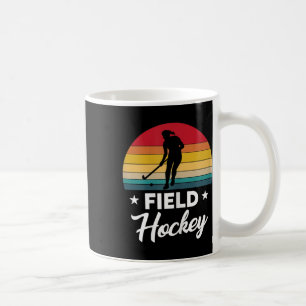 Womens Awesome Field Hockey Player Silhouette Outf Coffee Mug