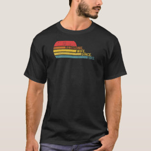 Womens Awesome Wife since 1983 Wedding Anniversary T-Shirt
