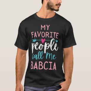 Womens Babcia Favourite Grandma Polish Grandmother T-Shirt