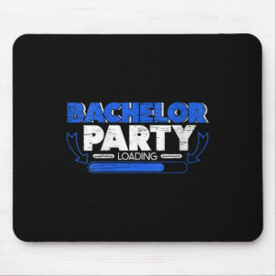 Womens Bachelor Loading Groom Bride Party Funny V- Mouse Mat
