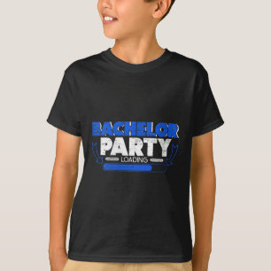 Womens Bachelor Loading Groom Bride Party Funny V- T-Shirt