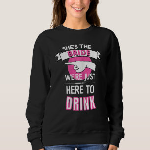Womens   Bachelorette Party  23 Kit Team Bride  Fu Sweatshirt