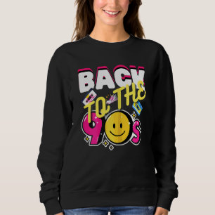 Womens Back To The 90's Retro Vintage Graphic Desi Sweatshirt