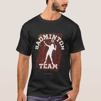 Womens Badminton China Net Games Player Badminton T-Shirt