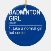 Womens Badminton Girl Noun Definition Shuttlecock