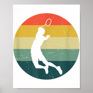 Womens Badminton Player Badminton Poster