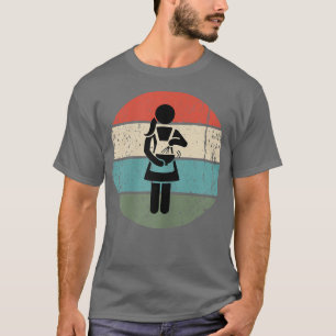 Womens Baking Girl Baker Distressed Vintage Retro T-Shirt
