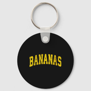 Womens Banana Retro Throwback Popular Fruit Humour Key Ring