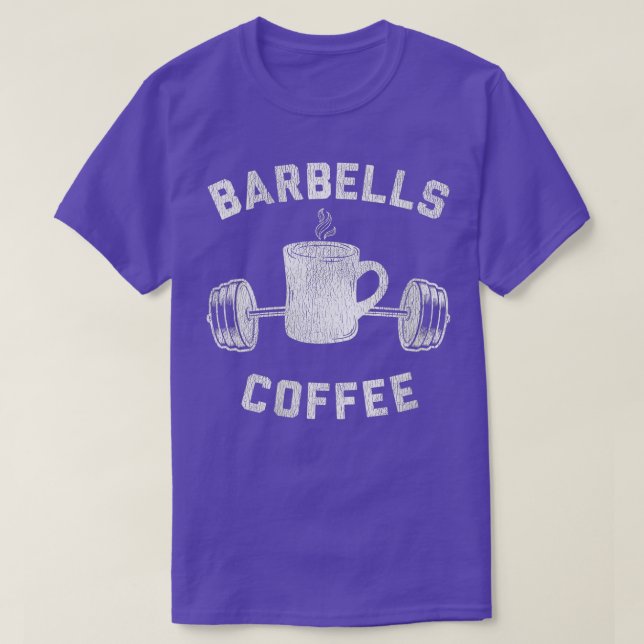 Womens Barbells Coffee  Breakfast and Weights VNec T-Shirt (Design Front)