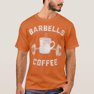 Womens Barbells Coffee Breakfast and Weights VNec T-Shirt