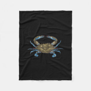 Women's barnstable massachusetts crab town since fleece blanket