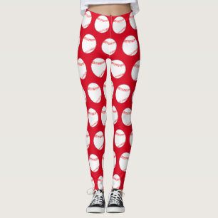 Women's Baseball Custom Team Color Cute Sports Leggings