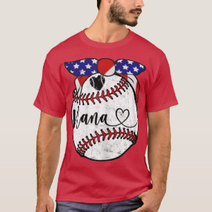 Womens Baseball Mom Tball Mama Baseball Grandma Cu T-Shirt