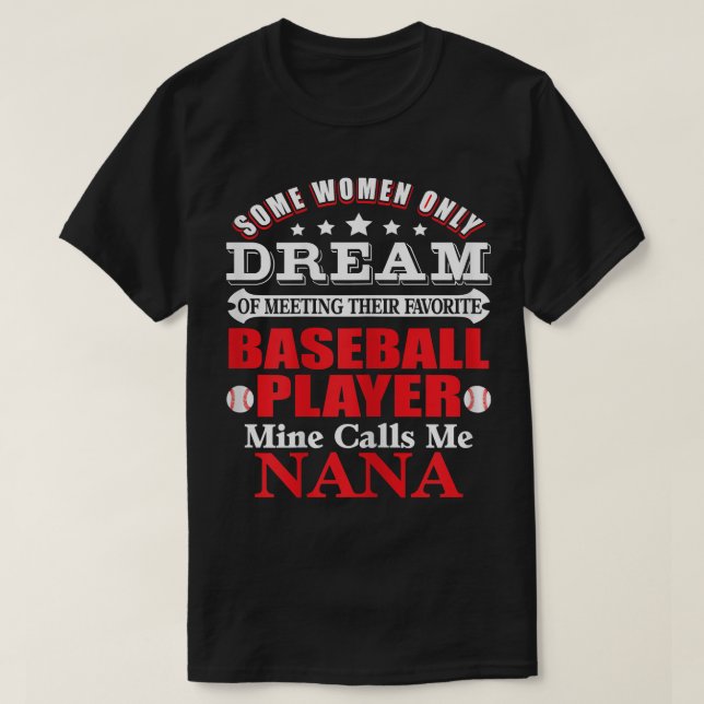 Womens Baseball Nana   Baseball Nana T  T-Shirt (Design Front)