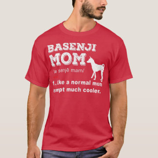 Womens Basenji dog owner funny pet lover MOM funny T-Shirt