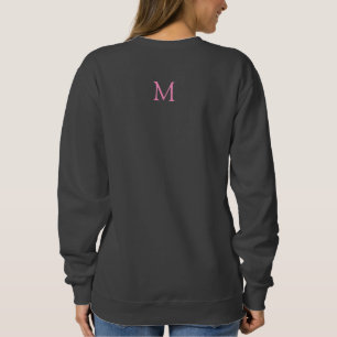 Women's Basic Dark Grey Sweatshirt Template