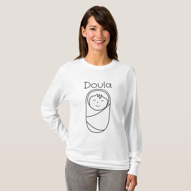 Women's Basic Long Sleeve Doula Shirt (Front Full)