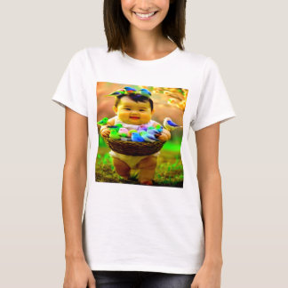 Women's Basic T-Shirt – Colourful Digital Design |