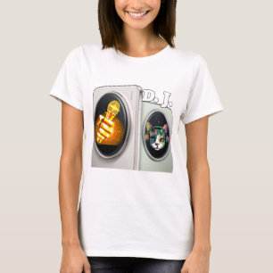 Women's Basic T-Shirt – Colourful Digital Design