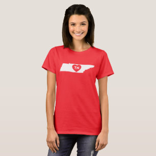 Women's Basic T-Shirt I Love Tennessee State