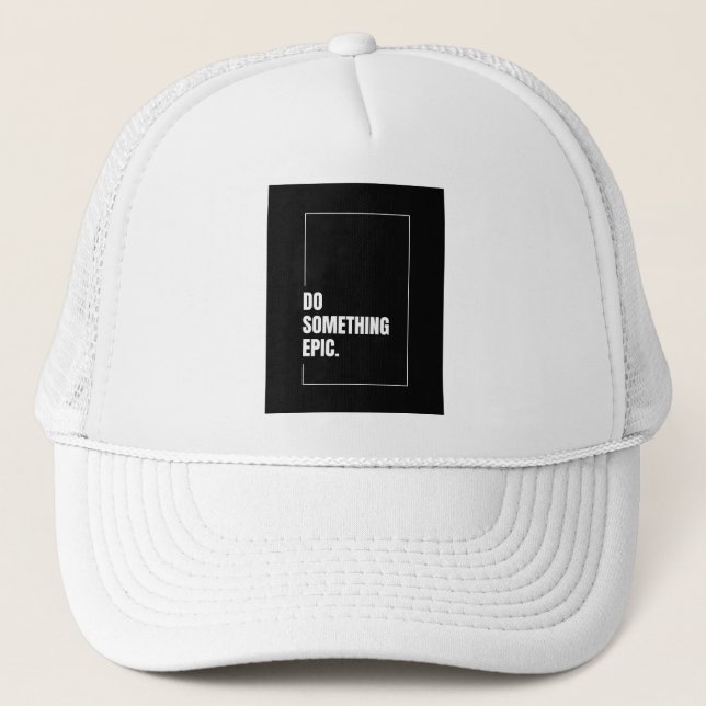 Womens Basic T-Shirt Trucker Hat (Front)