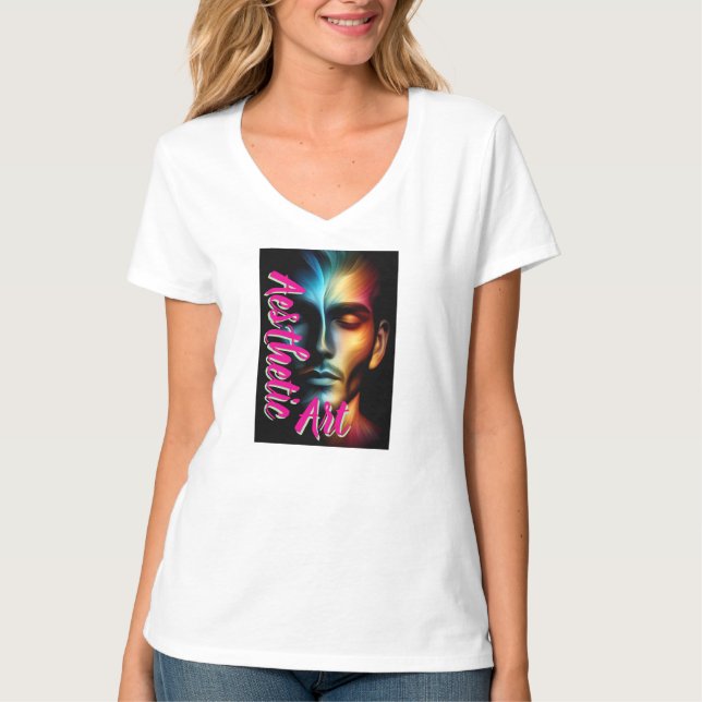 Women's Basic V-Neck T-Shirt (Front)