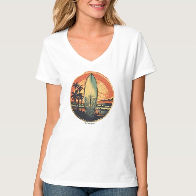 Women's Basic V-Neck T-Shirt  (Front)