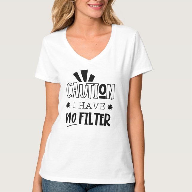 Women's Basic V-Neck T-Shirt (Front)