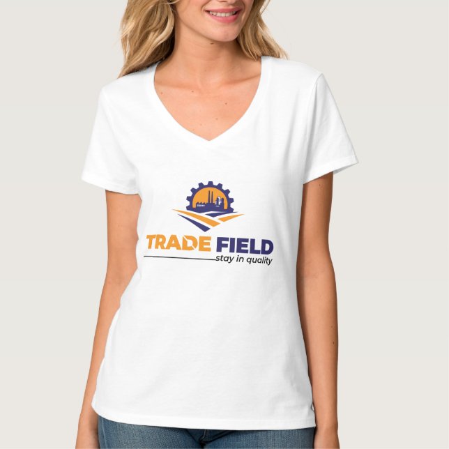 Women's Basic V-Neck T-Shirt (Front)