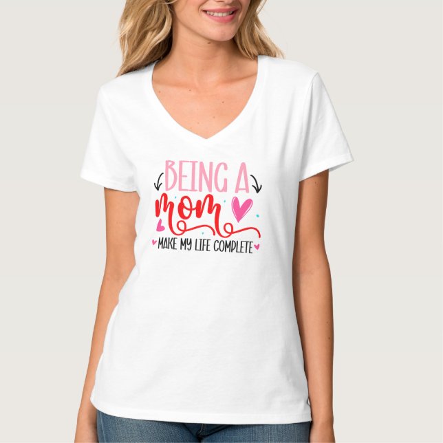 Women's Basic V-Neck T-Shirt (Front)
