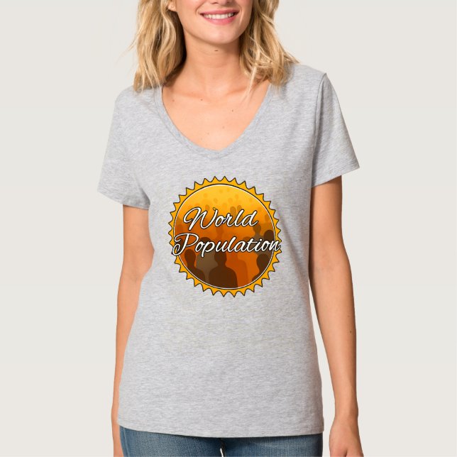 Women's Basic V-Neck T-Shirt (Front)