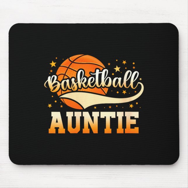 Women's basketball auntie  mouse mat (Front)